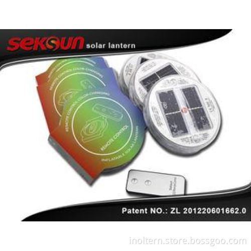 Inflatable Waterproof LED Solar Lantern With Color Changing